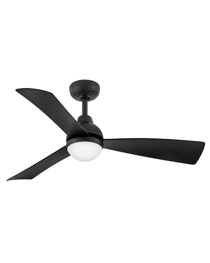 Hinkley Una 905644FMB-LDD Ceiling Fan 44 - Matte Black, Matte Black/