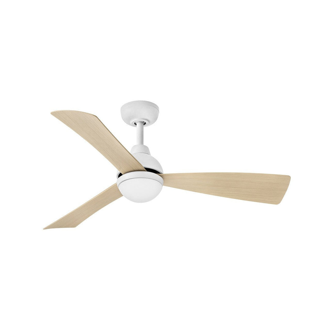 Hinkley Una 905644FMW-LDD Ceiling Fan 44 - Matte White, Natural/