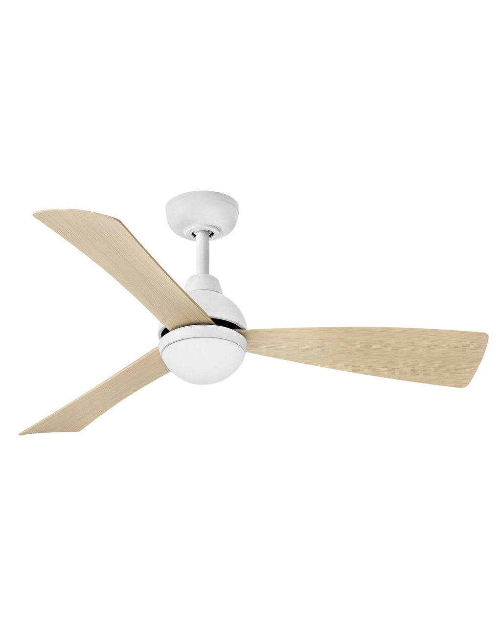 Hinkley Una 905644FMW-LDD Ceiling Fan 44 - Matte White, Natural/