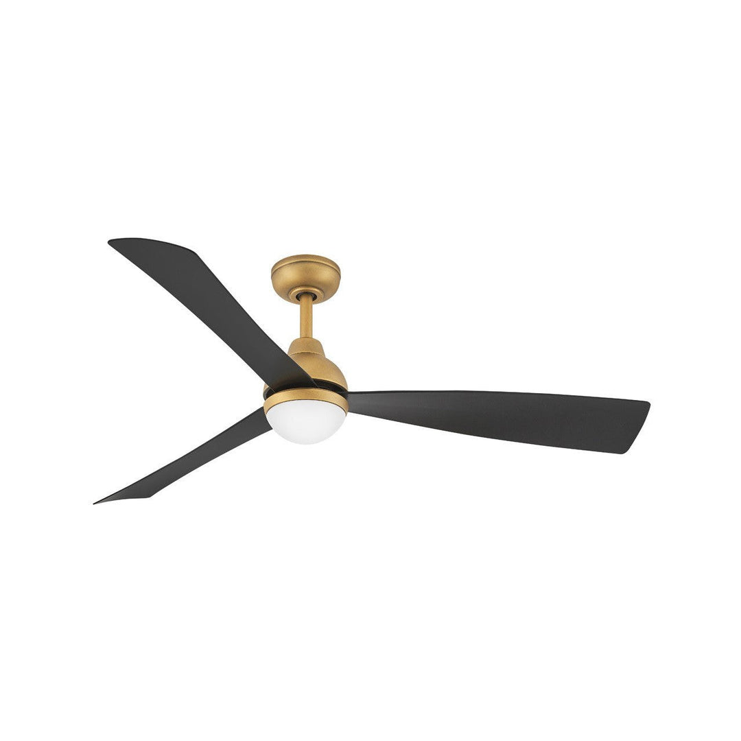 Hinkley Una 905656FHB-LDD Ceiling Fan 56 - Heritage Brass, Matte Black/