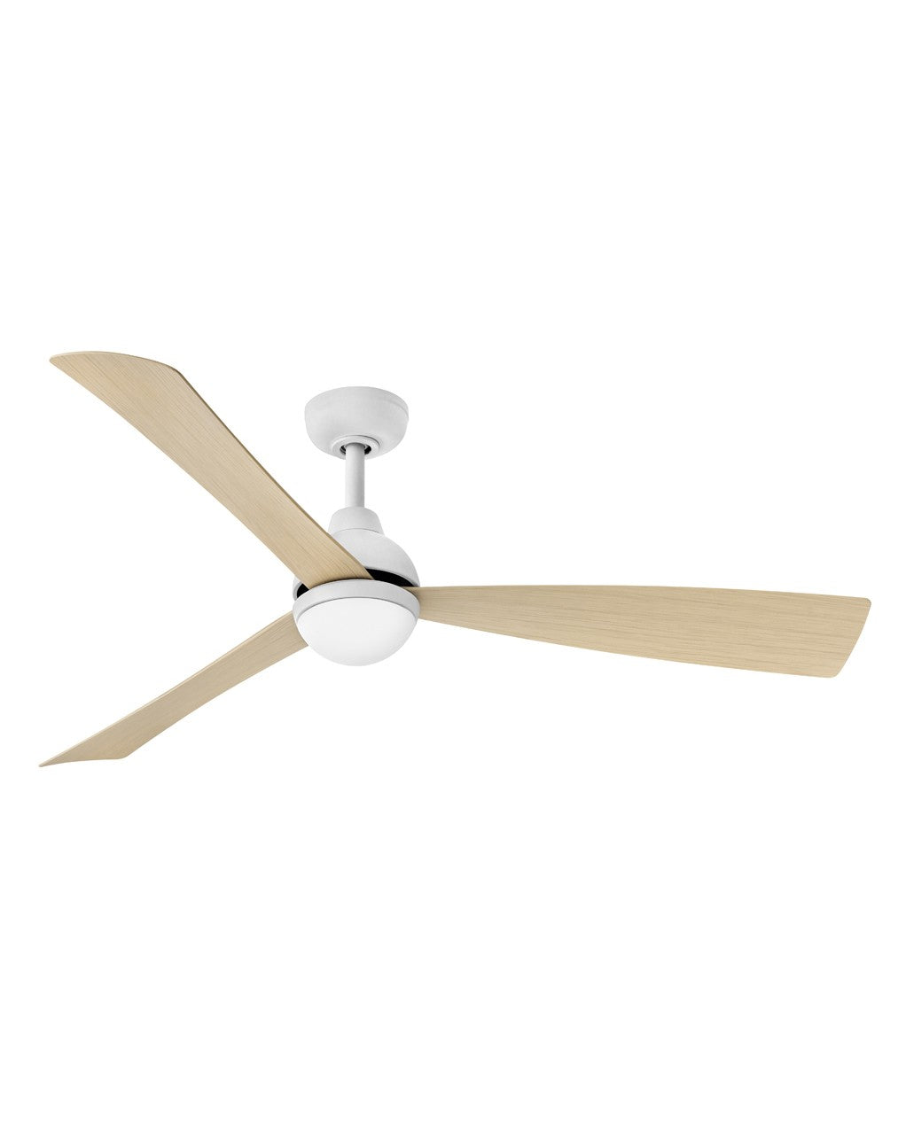 Hinkley Una 905656FMW-LDD Ceiling Fan 56 - Matte White, Natural/