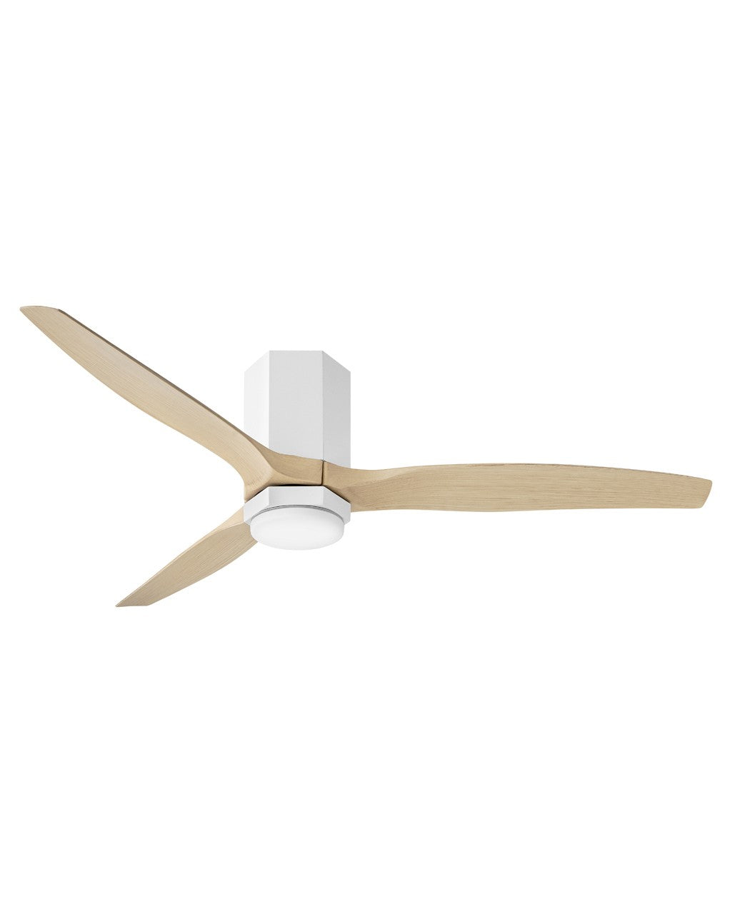 Hinkley Facet 905852FMW-LDD Ceiling Fan 52 - Matte White, Natural/