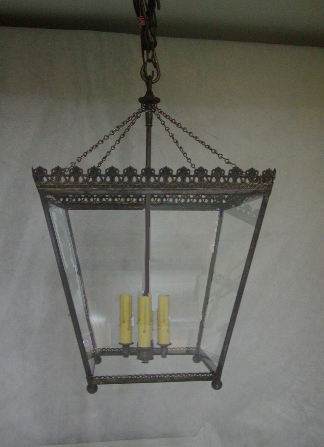 Genie House Lighting 15533DBC Princess Four Light Pendant Outdoor Brass