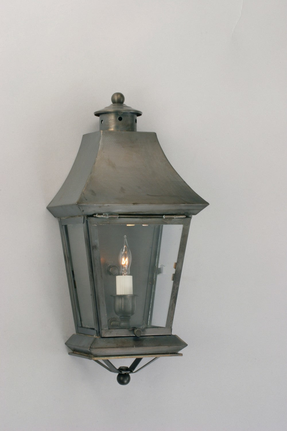 Genie House Lighting 2211DCC Longmont One Light Wall Mount Outdoor Copper/Antique/Verde