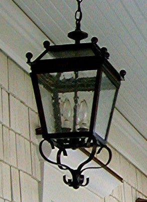 Genie House Lighting 43804DCSS Mojave Two Light Chain Mount Outdoor Copper/Antique/Verde