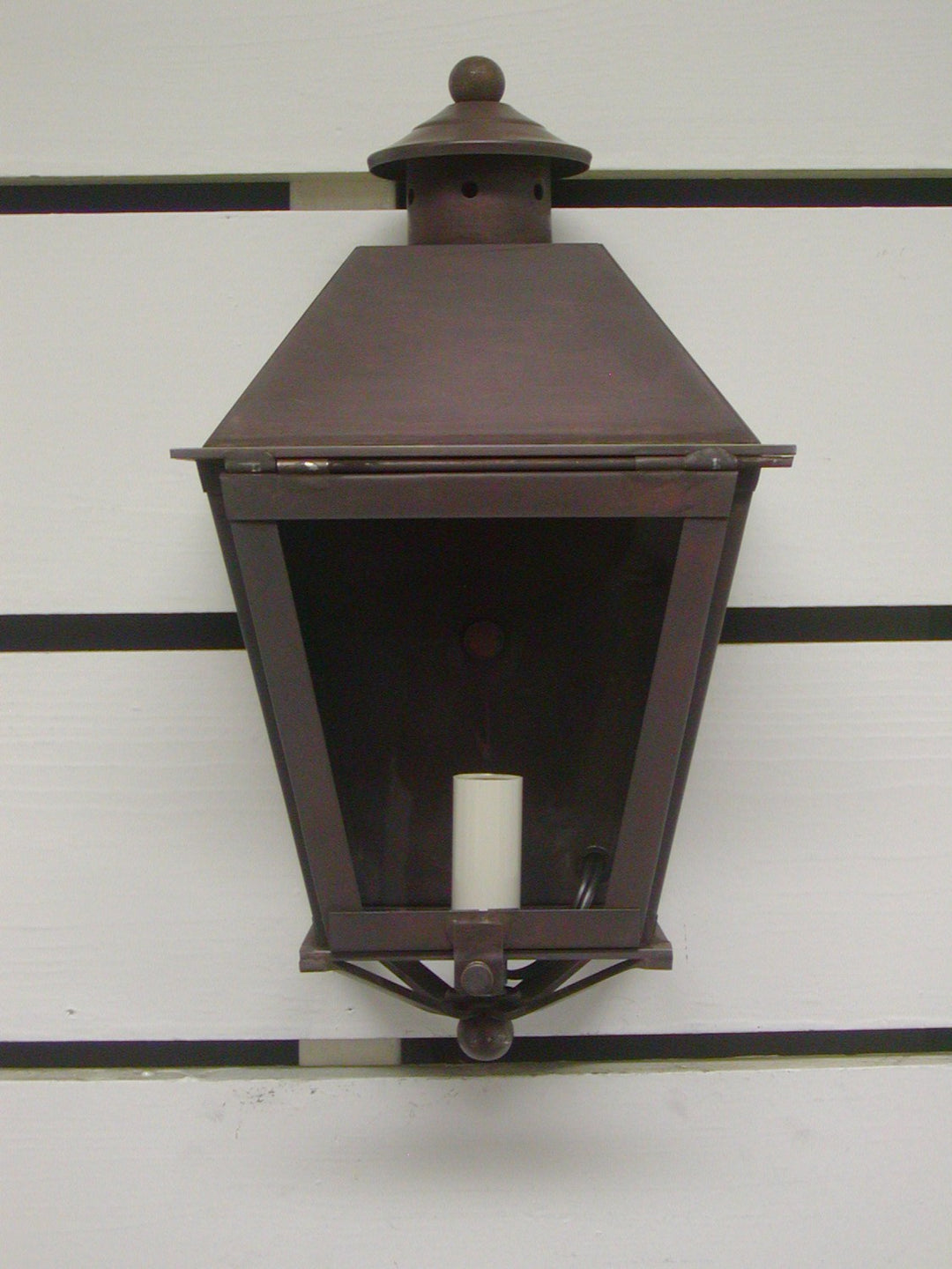 Genie House Lighting 45111DCC Krenshaw One Light Wall Mount Outdoor Copper/Antique/Verde