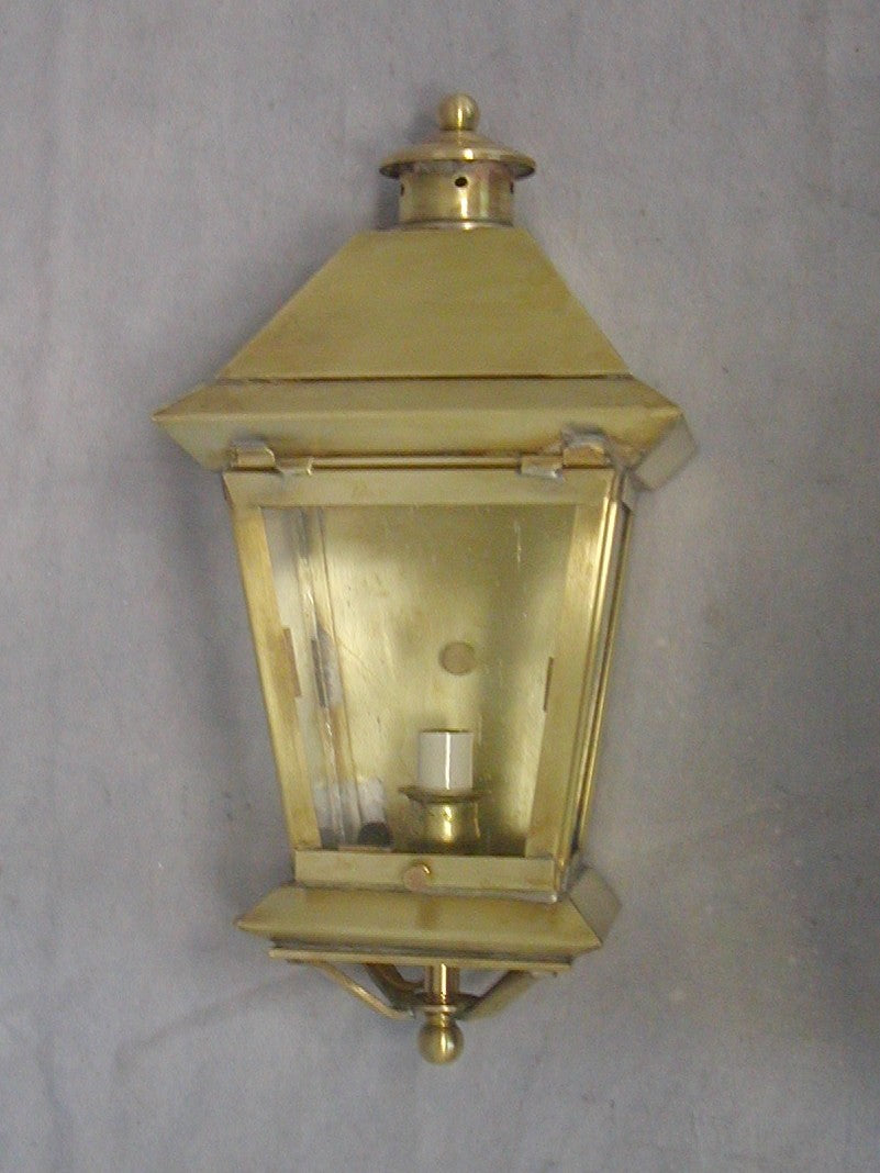 Genie House Lighting 46111RBSS Santana One Light Wall Mount Outdoor Brass