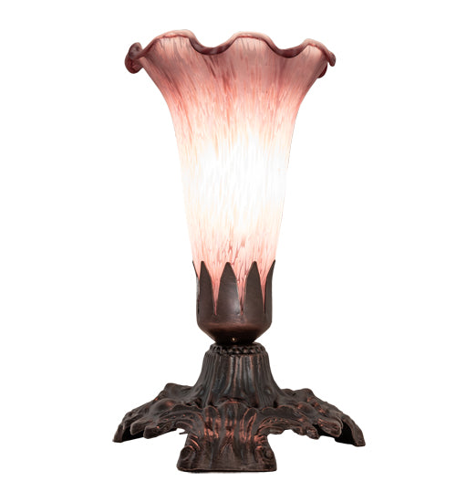 Meyda Tiffany Lighting 13502 Lavender One Light Accent Lamp Lamp Bronze / Dark