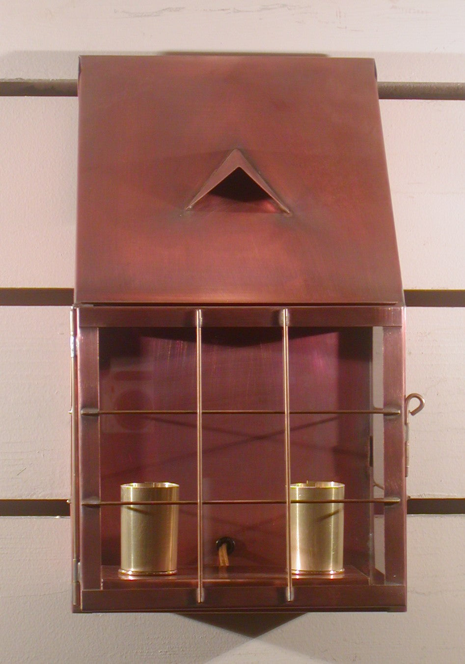 Genie House Lighting 65211ACC Falcone Two Light Wall Mount Outdoor Copper/Antique/Verde