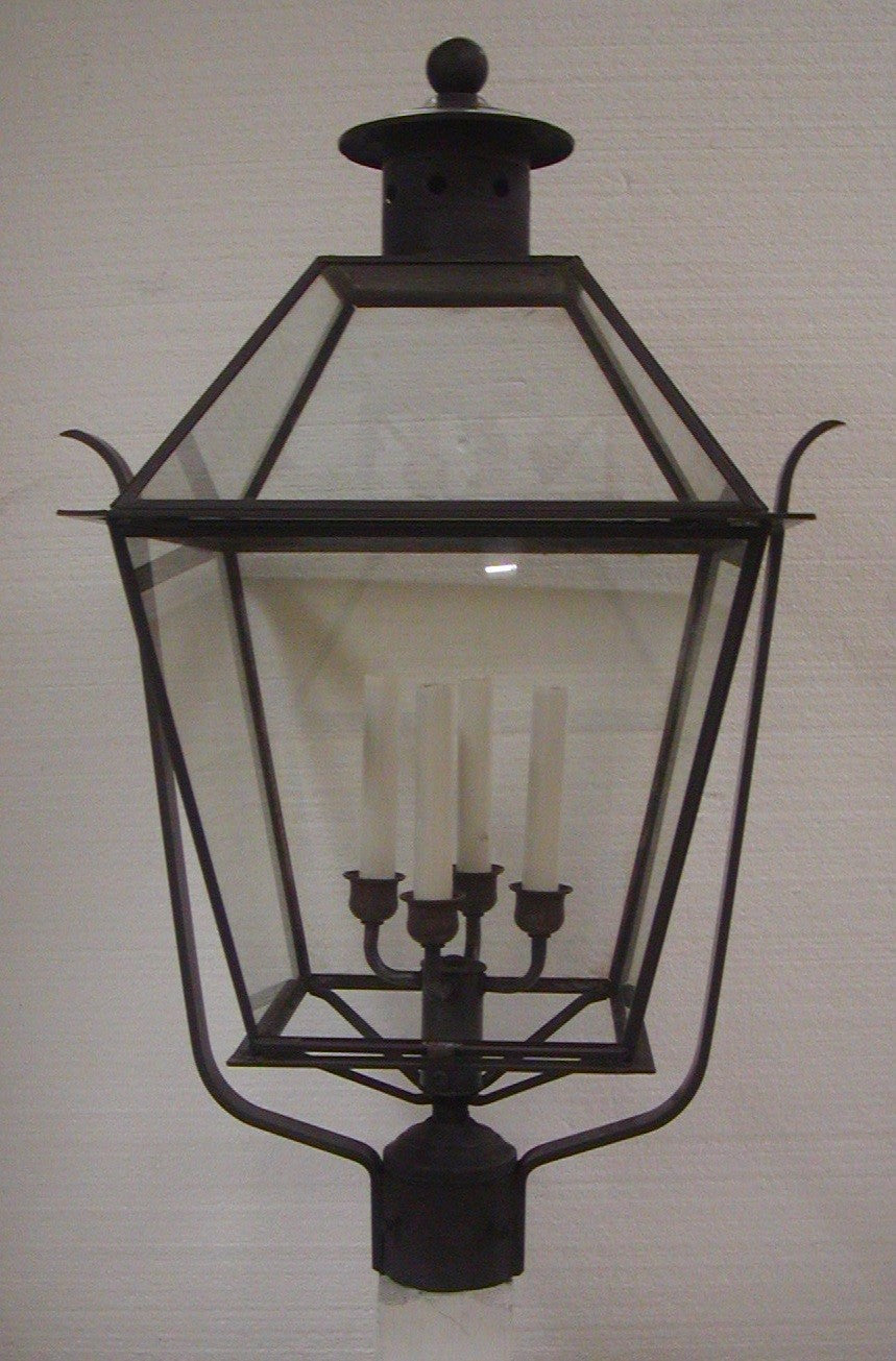 Genie House Lighting 91445DCC Kojan Four Light Post Mount Outdoor Copper/Antique/Verde