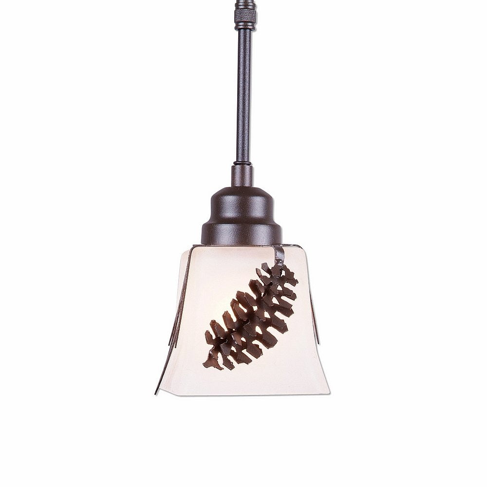 Avalanche Ranch Woodland-Spruce Cone A27140FC-ST-28 Pendant Light - Dark Bronze Metallic