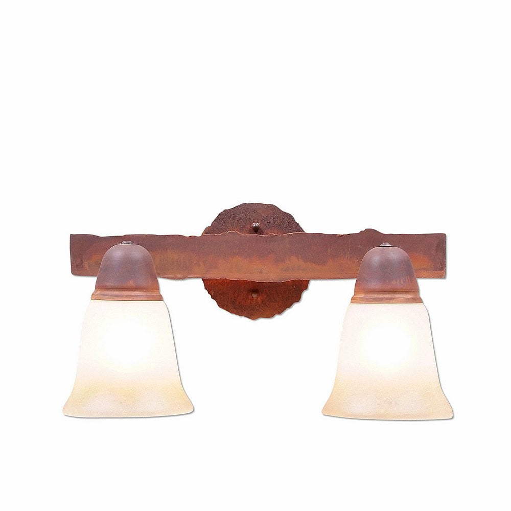 Avalanche Ranch Crestline-Rustic Plain A32201TT-02 Bath Vanity Light 15 in. wide - Rust Patina