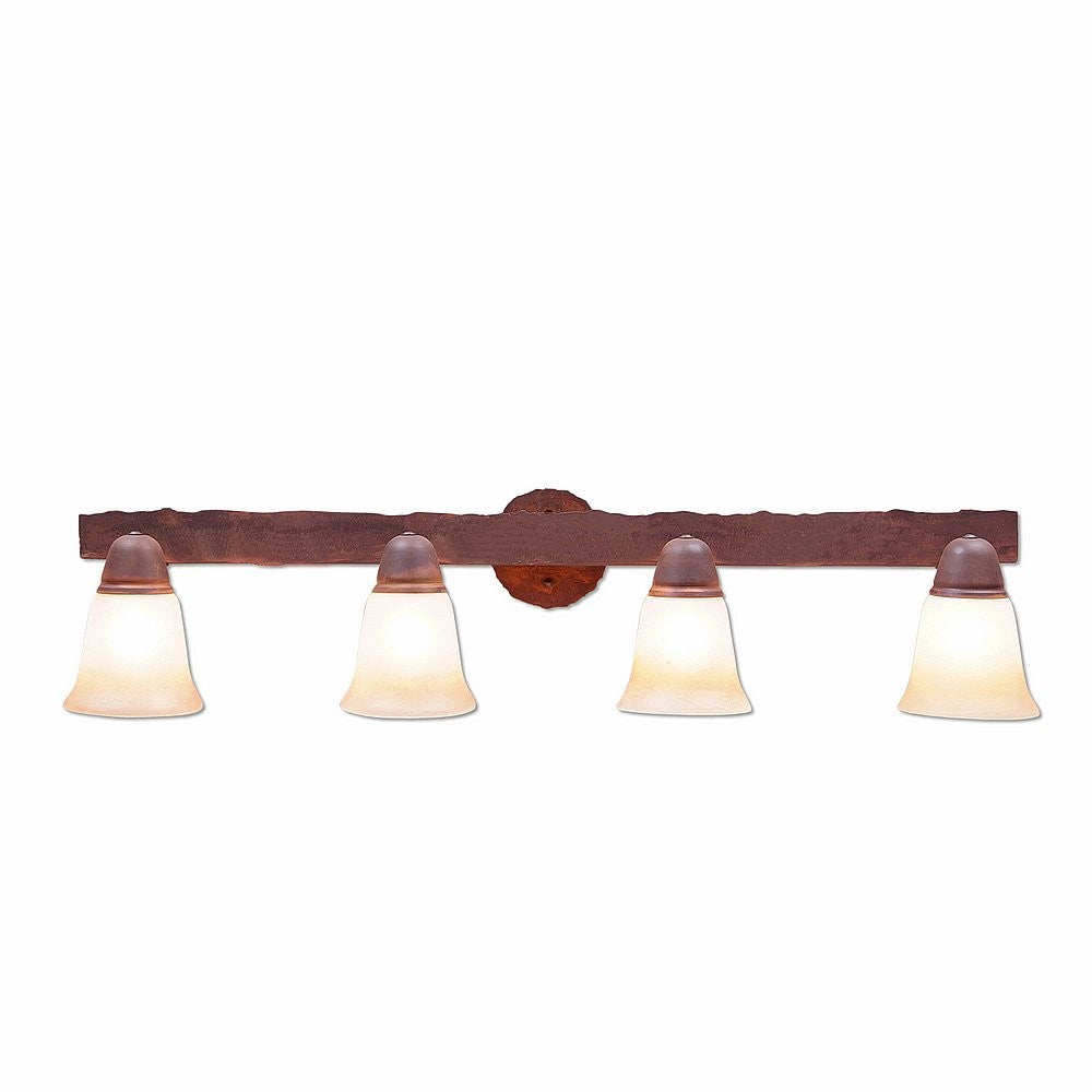 Avalanche Ranch Crestline-Rustic Plain A32401TT-02 Bath Vanity Light 36 in. wide - Rust Patina