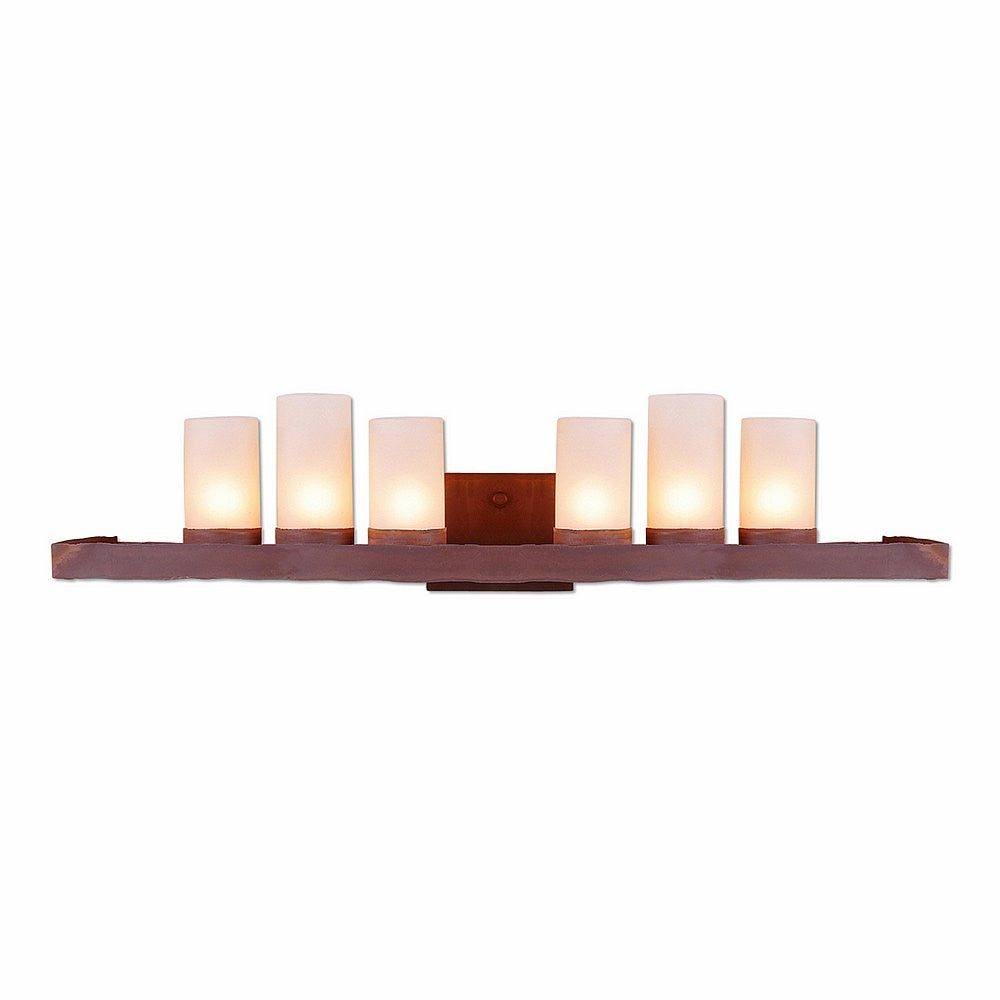 Avalanche Ranch Wisley-Rustic Plain A37801TS-02 Bath Vanity Light 36 in. wide - Rust Patina