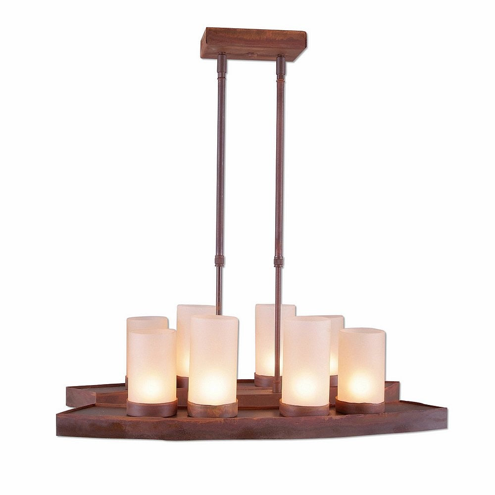 Avalanche Ranch Wisley-Rustic Plain A46101TS-02 Chandelier Light - Rust Patina