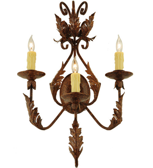 Meyda Tiffany French Elegance 135057 Wall Light - Craftsman Brown