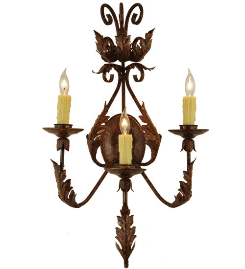 Meyda Tiffany French Elegance 135057 Wall Light - Craftsman Brown