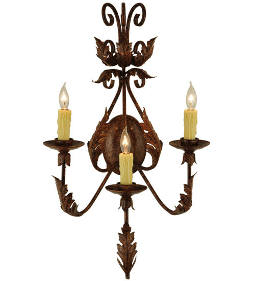 Meyda Tiffany French Elegance 135057 Wall Light - Craftsman Brown