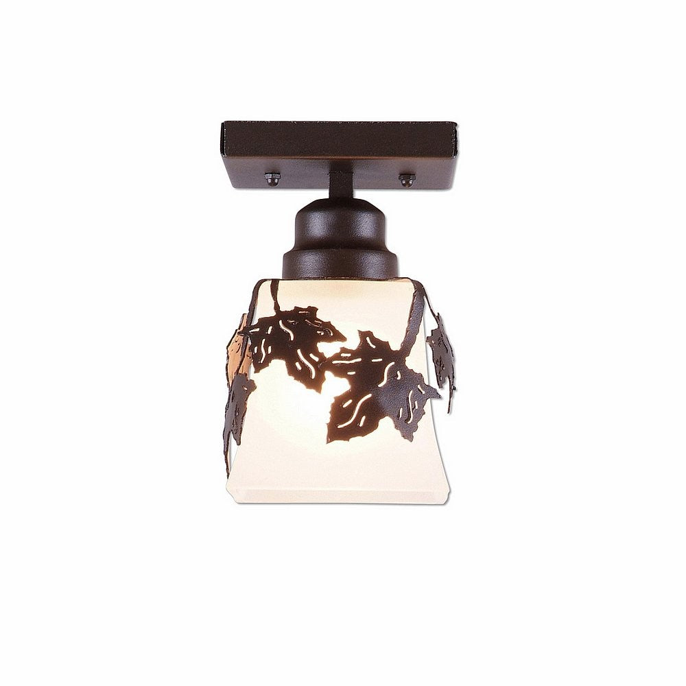 Avalanche Ranch Woodland-Maple Leaf A47505FC-28 Ceiling Light - Dark Bronze Metallic