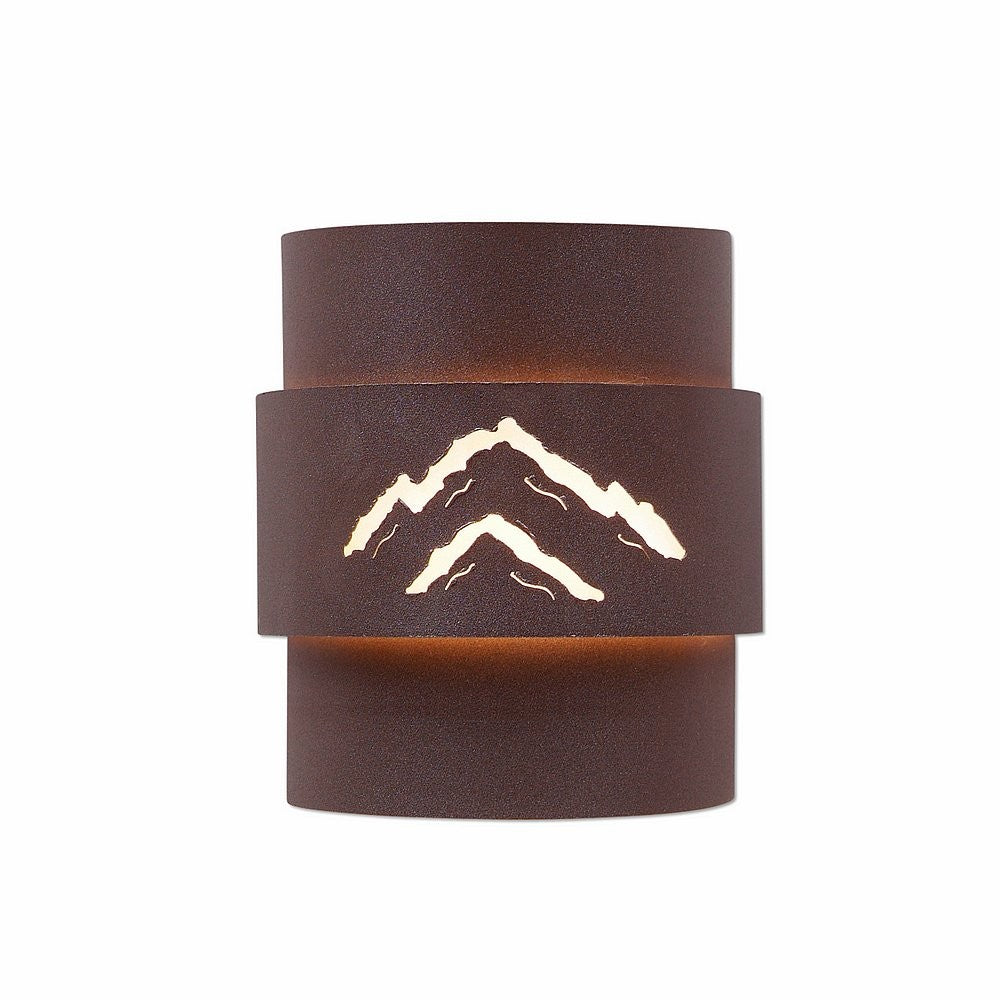 Avalanche Ranch Lighting A56141-27 Northridge-Mountain Cutout One Light Wall Sconce Outdoor Bronze / Dark