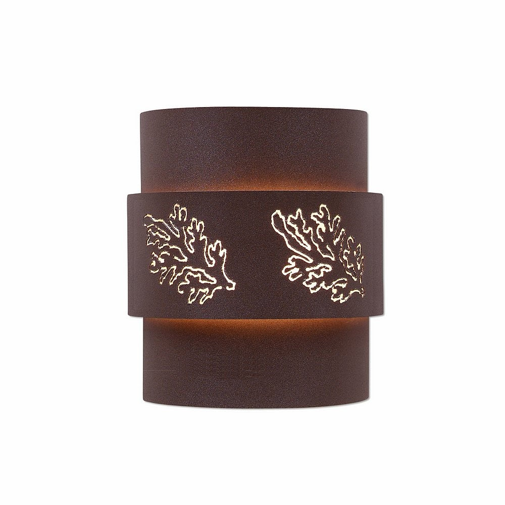 Avalanche Ranch Lighting A56148-27 Northridge-Cedar Bough Cutout One Light Wall Sconce Outdoor Bronze / Dark