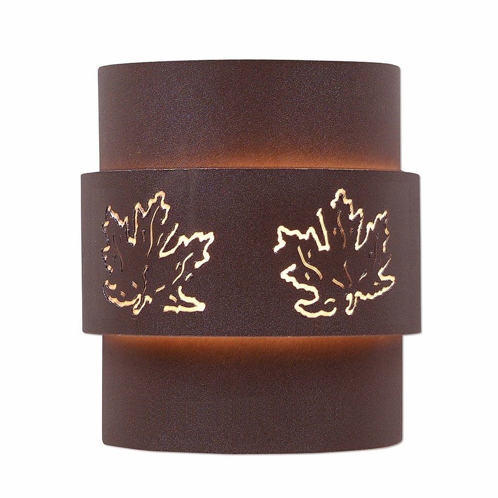 Avalanche Ranch Lighting A56206-27 Northridge-Maple Cutout Two Light Wall Sconce Outdoor Bronze / Dark