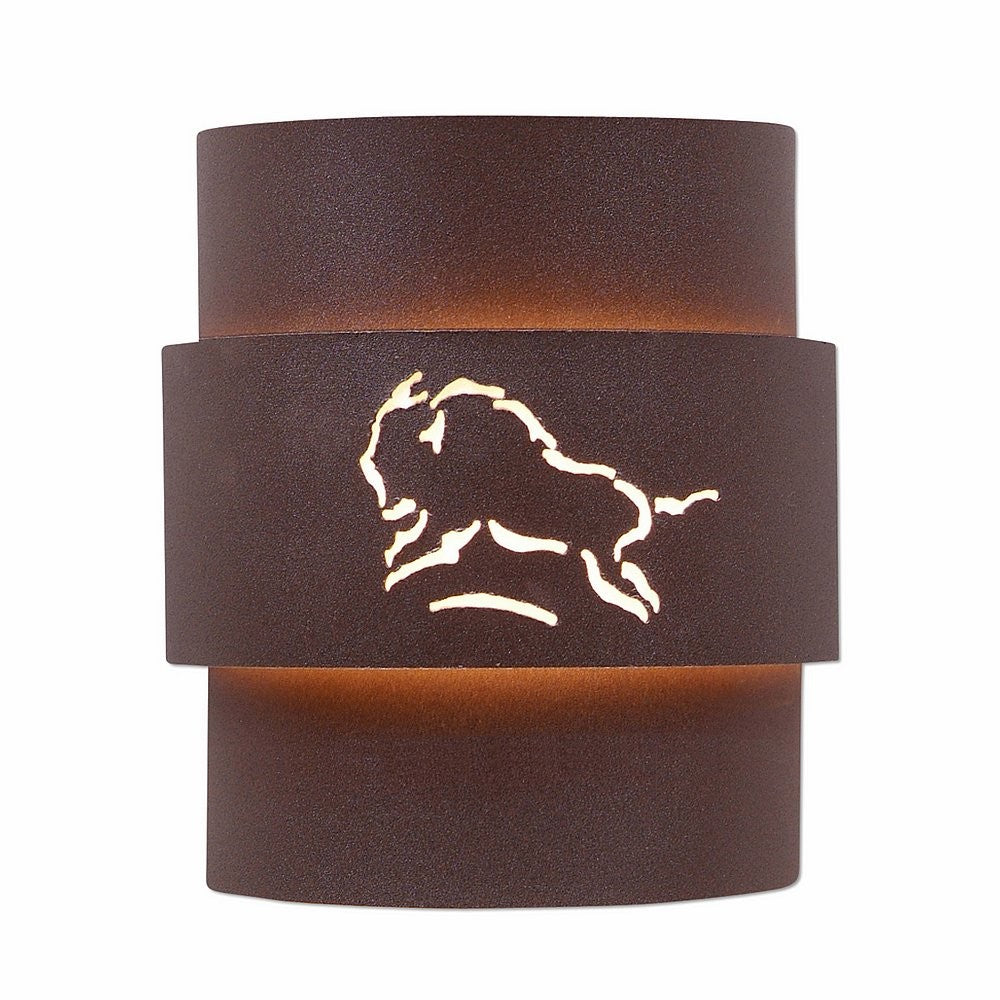 Avalanche Ranch Lighting A56239-27 Northridge-Bison Two Light Wall Sconce Outdoor Bronze / Dark