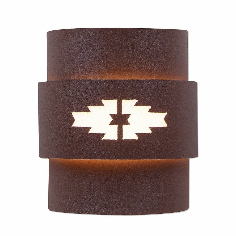 Avalanche Ranch Lighting A56284-27 Northridge-Pueblo Two Light Wall Sconce Outdoor Bronze / Dark