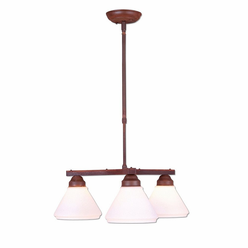 Avalanche Ranch Cedarwood-Rustic Plain H43301CW-02 Chandelier Light - Rust Patina