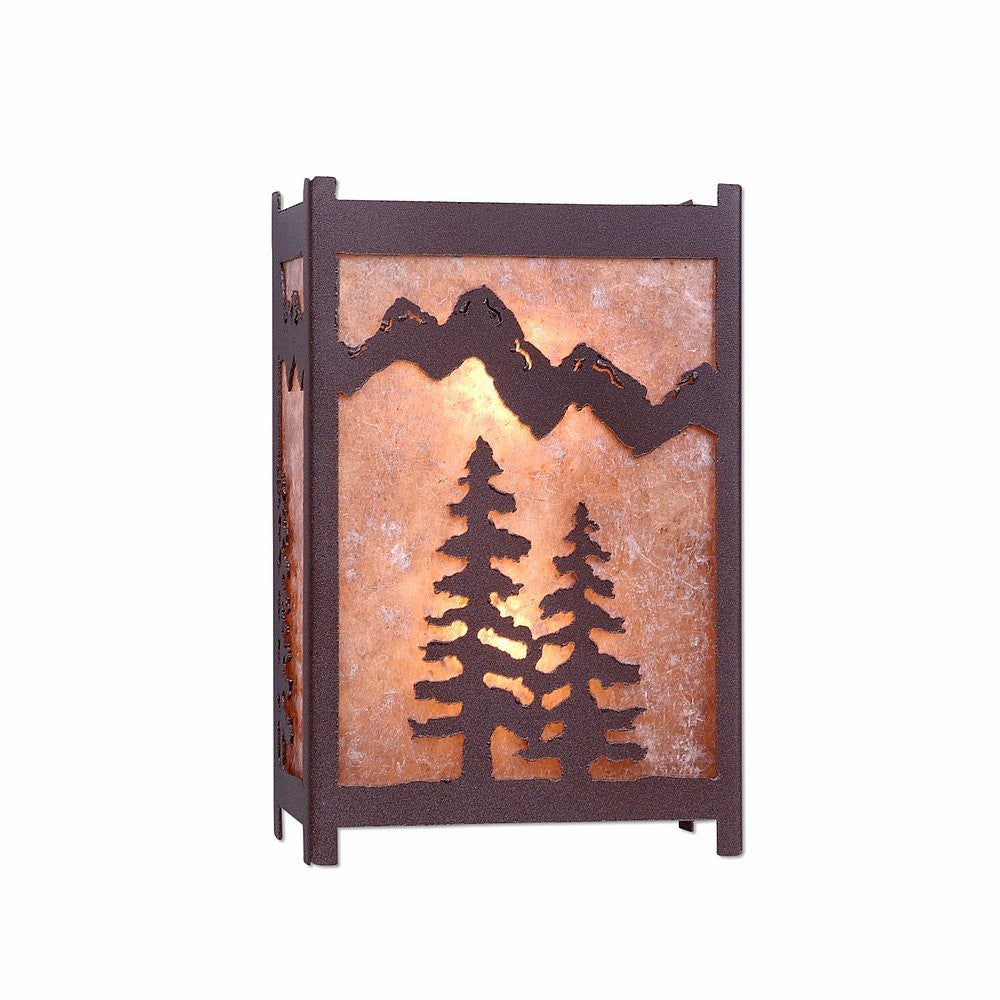 Avalanche Ranch Severn-Spruce Tree M14214AL-27 Wall Light - Rustic Brown