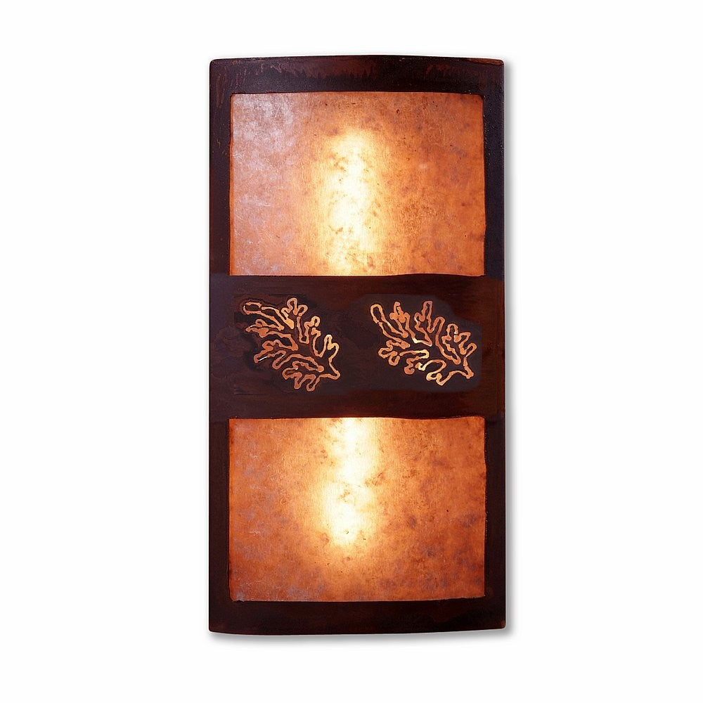Avalanche Ranch Kincaid-Cedar Bough Cutout M16248AL-02 Wall Light - Rust Patina