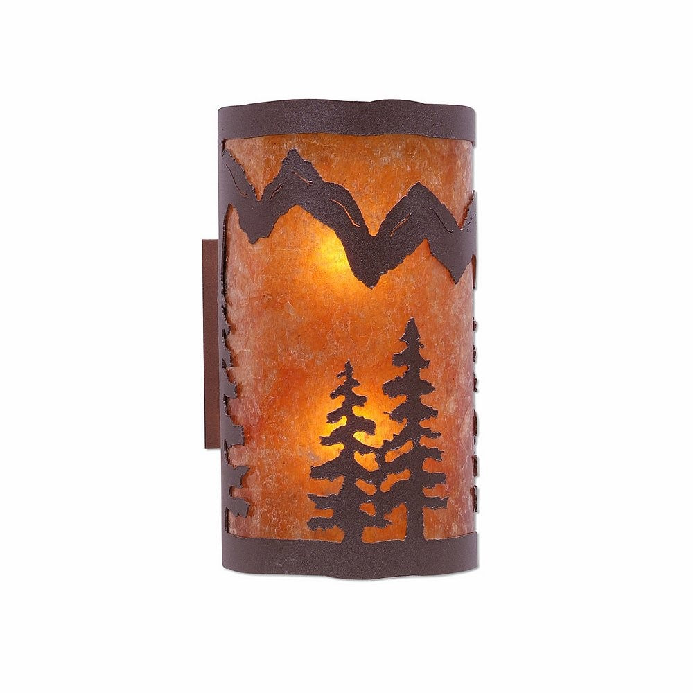 Avalanche Ranch Kincaid-Spruce Tree M19114AM-27 Wall Light - Rustic Brown