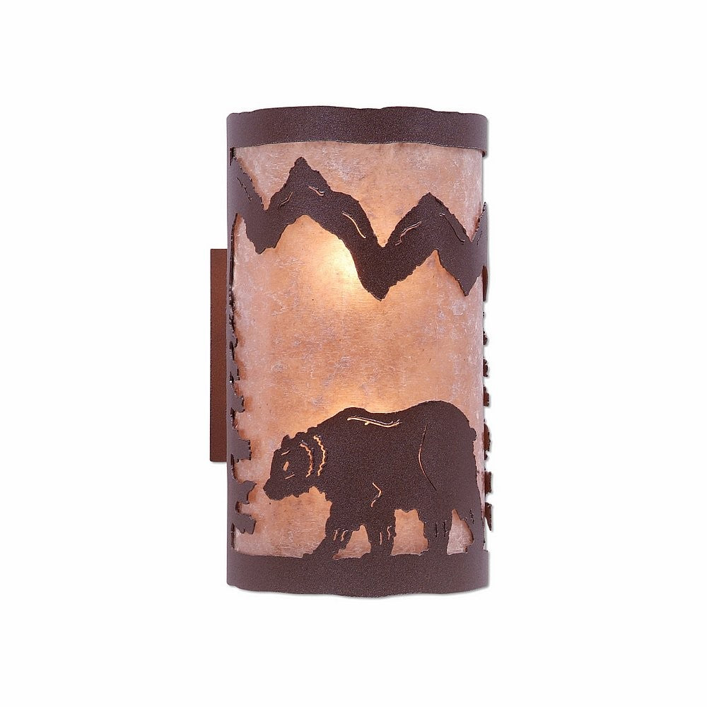 Avalanche Ranch Kincaid-Mtn Bear M19125AL-27 Wall Light - Rustic Brown