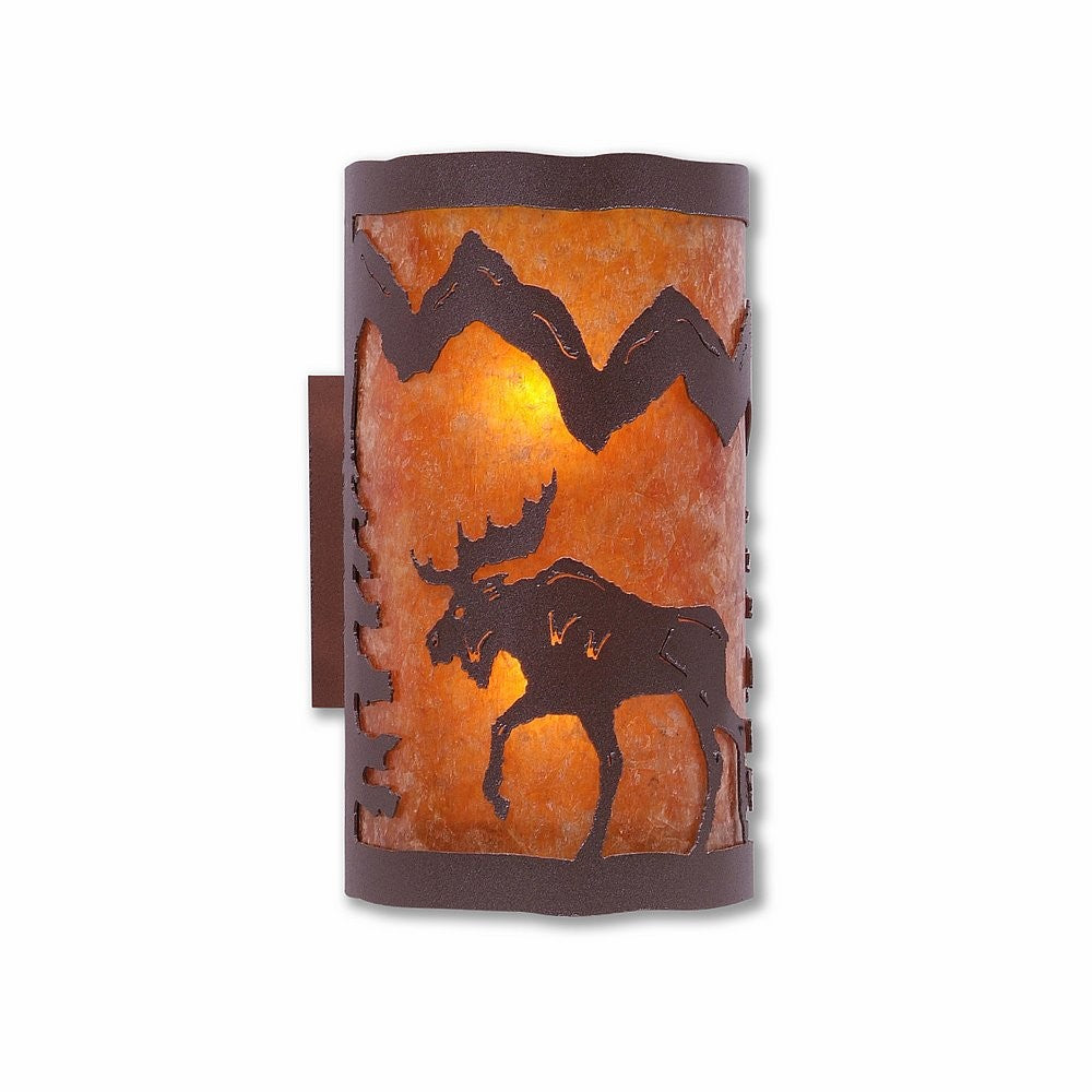 Avalanche Ranch Kincaid-Mtn Moose M19127AM-27 Wall Light - Rustic Brown