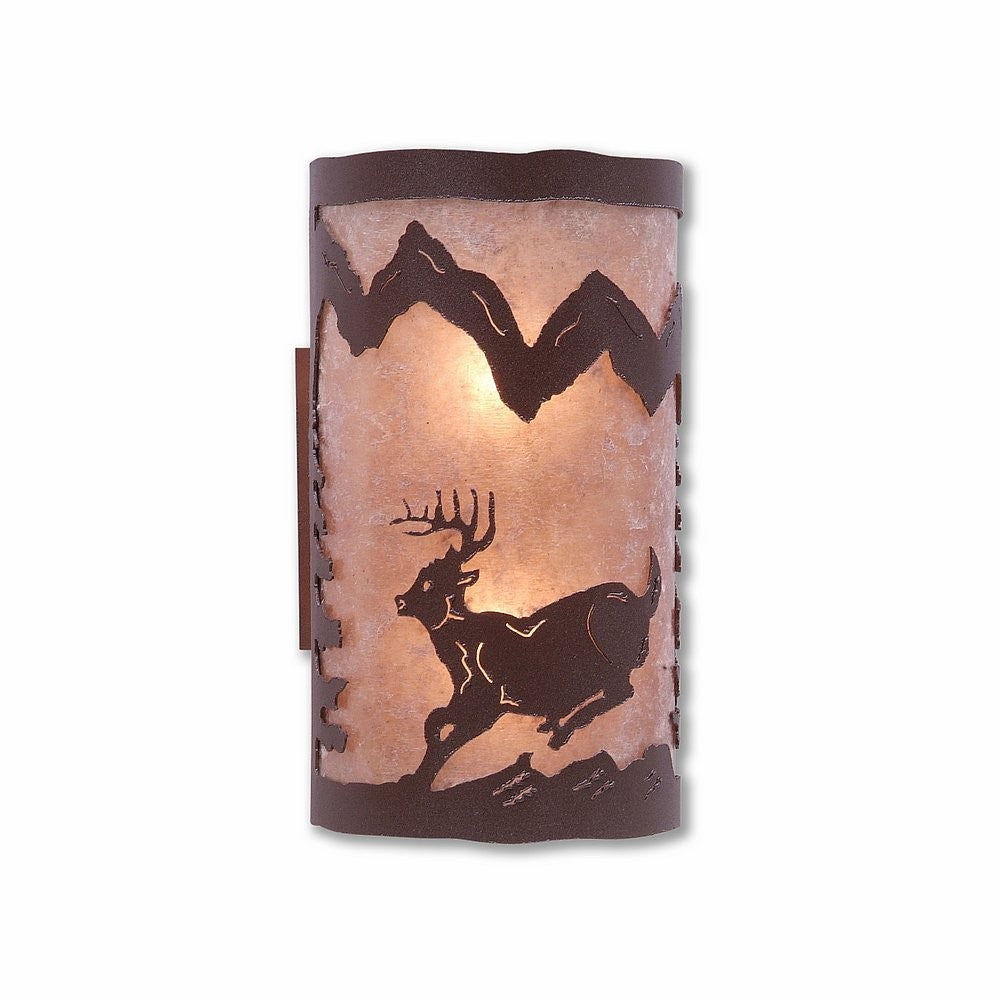 Avalanche Ranch Kincaid-Mtn Deer M19130AL-27 Wall Light - Rustic Brown