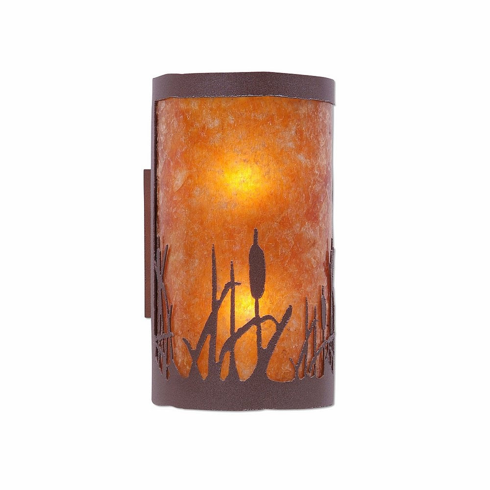 Avalanche Ranch Kincaid-Cattails M19165AM-27 Wall Light - Rustic Brown