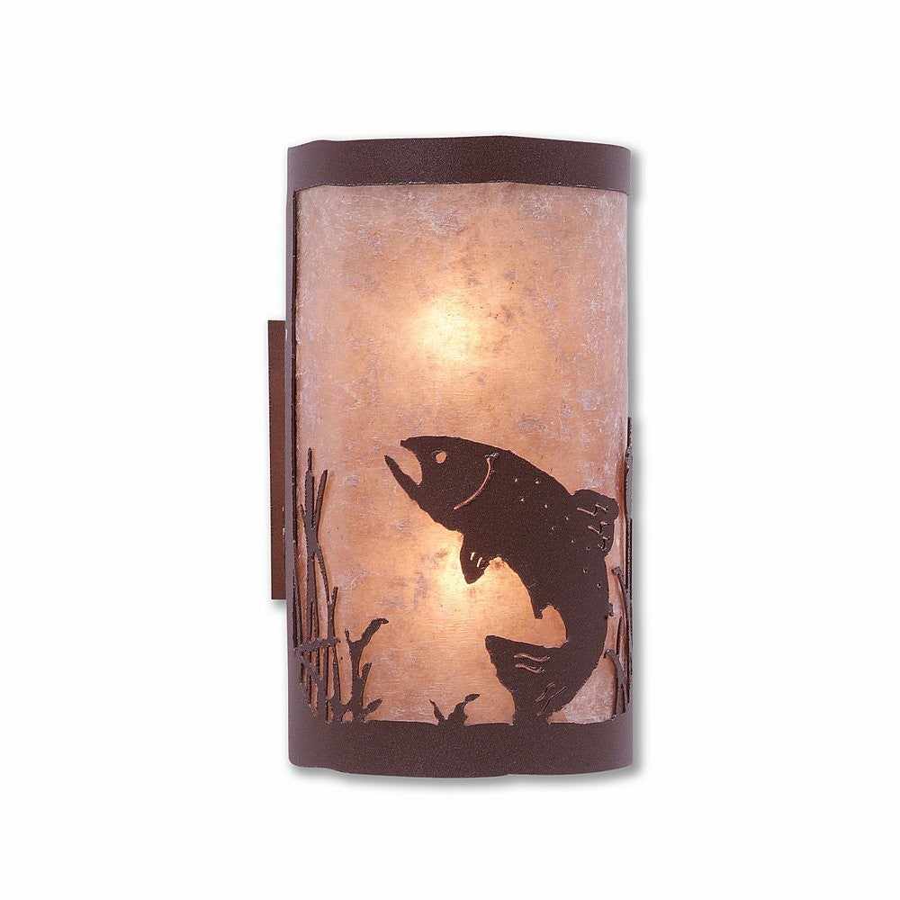 Avalanche Ranch Kincaid-Trout M19181AL-27 Wall Light - Rustic Brown