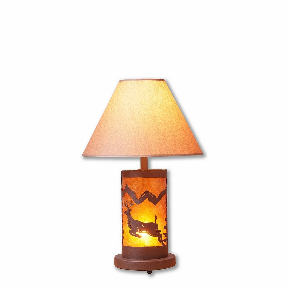 Avalanche Ranch Lighting M60021AM-KR-27 Cascade-Valley Deer Two Light Desk Lamp Lamp Bronze / Dark