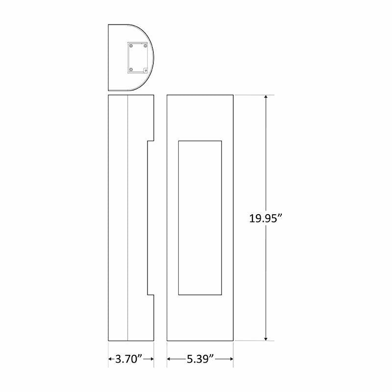 Westgate Lighting CRE-MP-10-40K-BR  Led Wall Sconce Outdoor Bronze / Dark