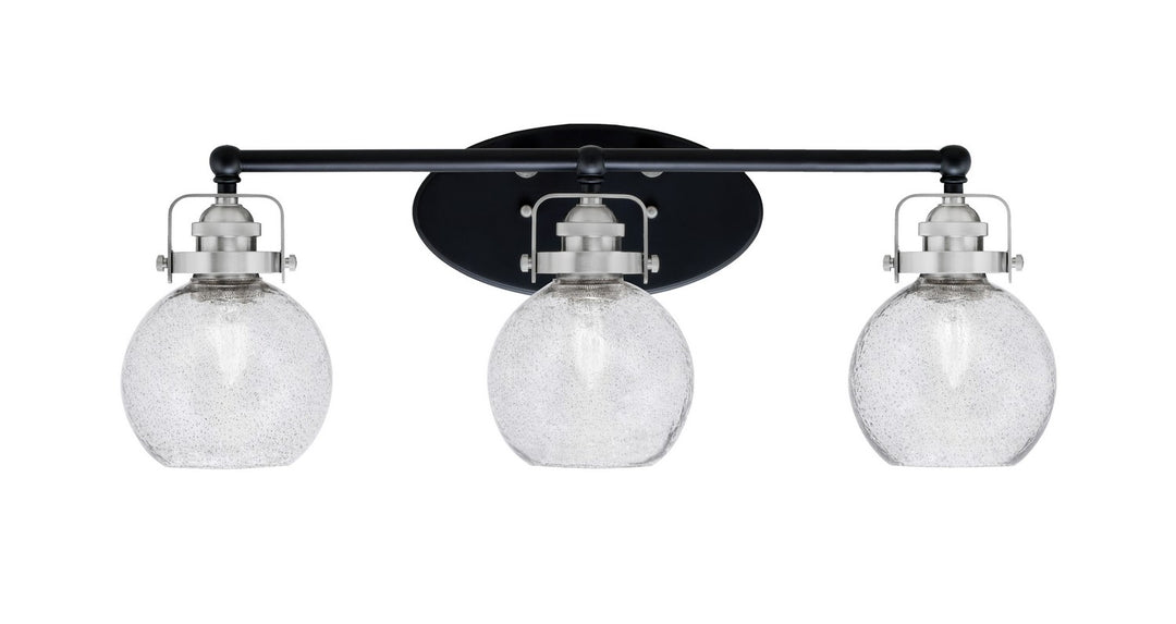 Toltec Easton 1933-MBBN-4102 Bath Vanity Light 26 in. wide - Matte Black & Brushed Nickel