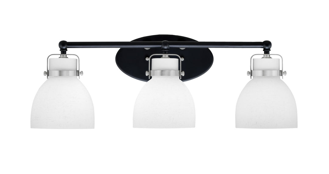 Toltec Easton 1933-MBBN-4111 Bath Vanity Light 26 in. wide - Matte Black & Brushed Nickel