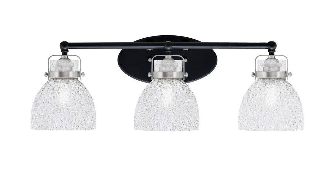 Toltec Easton 1933-MBBN-4119 Bath Vanity Light 26 in. wide - Matte Black & Brushed Nickel