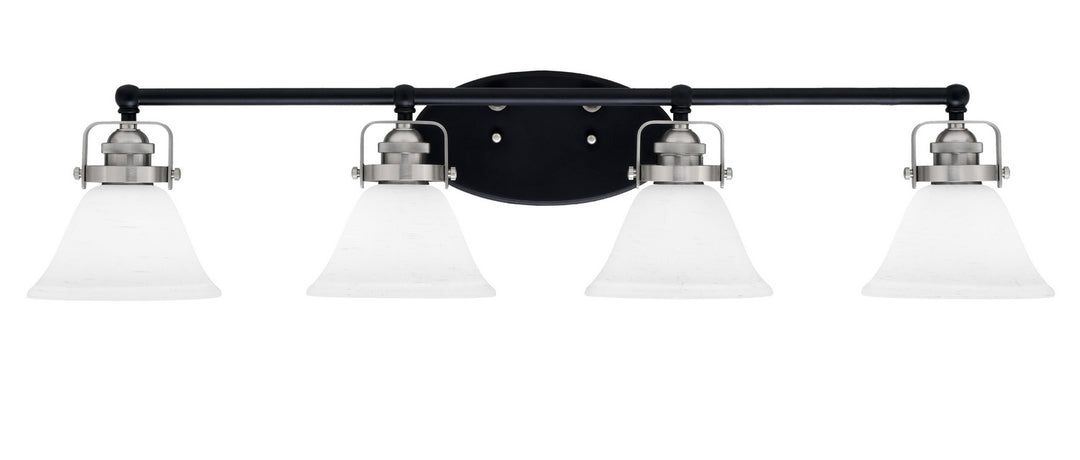 Toltec Easton 1934-MBBN-311 Bath Vanity Light 37 in. wide - Matte Black & Brushed Nickel