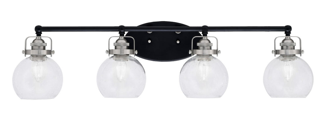 Toltec Easton 1934-MBBN-4100 Bath Vanity Light 36 in. wide - Matte Black & Brushed Nickel