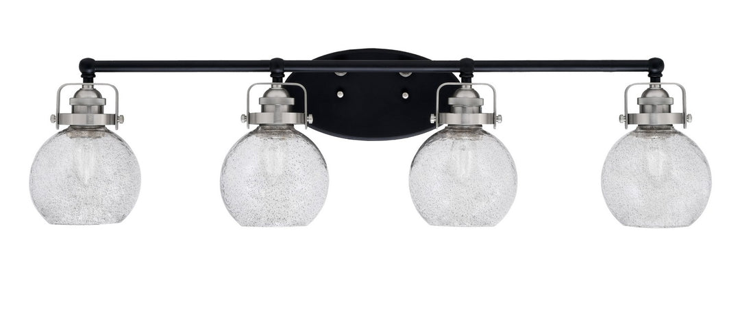 Toltec Easton 1934-MBBN-4102 Bath Vanity Light 36 in. wide - Matte Black & Brushed Nickel