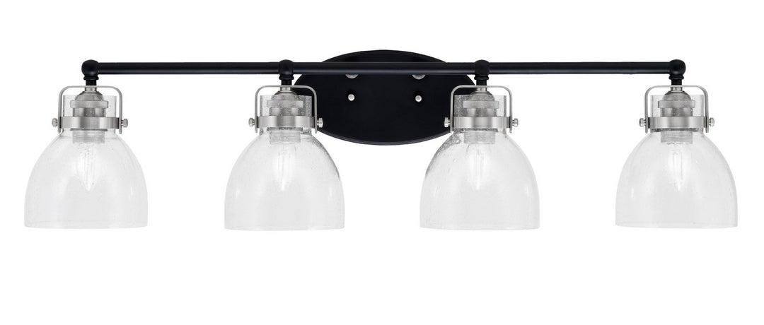 Toltec Easton 1934-MBBN-4110 Bath Vanity Light 36 in. wide - Matte Black & Brushed Nickel