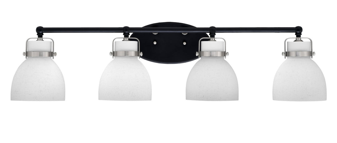 Toltec Easton 1934-MBBN-4111 Bath Vanity Light 36 in. wide - Matte Black & Brushed Nickel