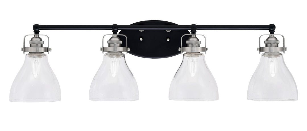 Toltec Easton 1934-MBBN-4760 Bath Vanity Light 36 in. wide - Matte Black & Brushed Nickel