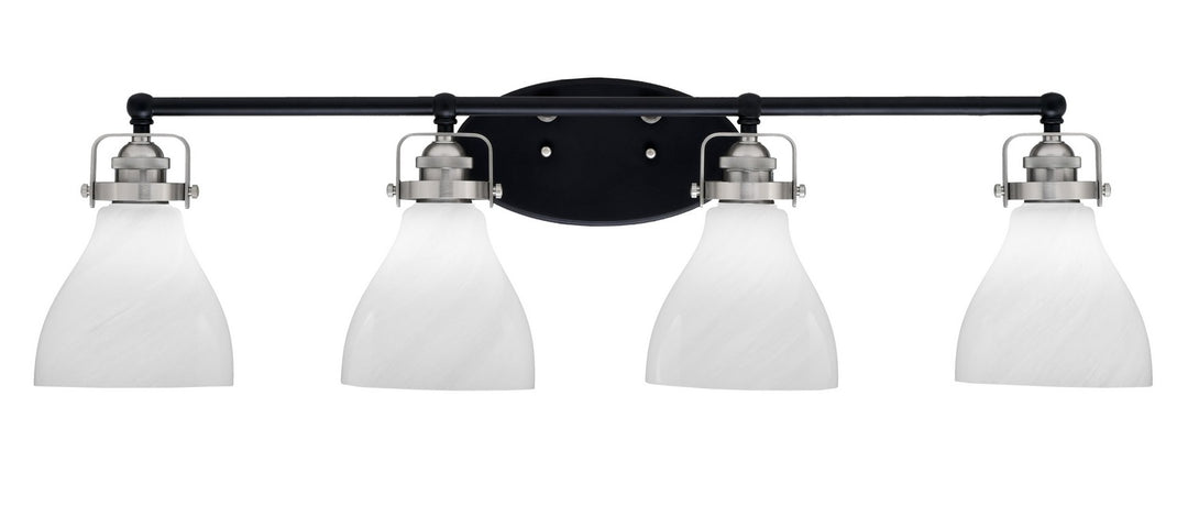 Toltec Easton 1934-MBBN-4761 Bath Vanity Light 36 in. wide - Matte Black & Brushed Nickel
