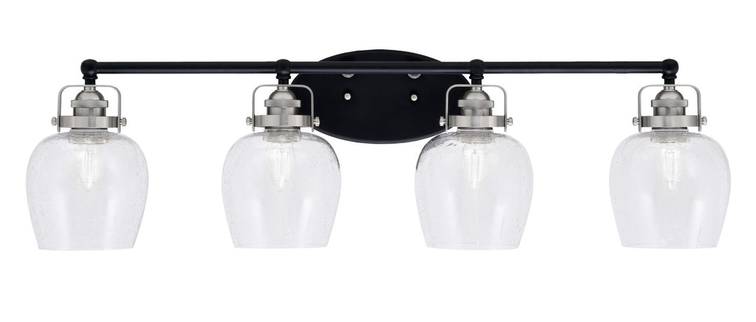 Toltec Easton 1934-MBBN-4810 Bath Vanity Light 36 in. wide - Matte Black & Brushed Nickel